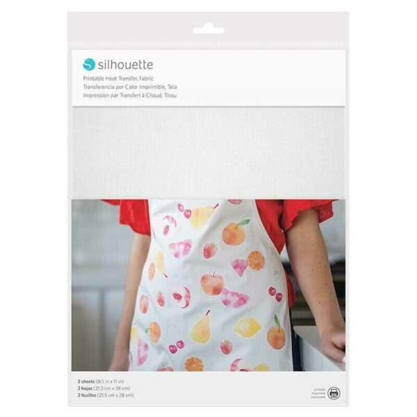 Silhouette Printable Heat Transfer Fabric 2-Pack